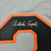 Autographed/Signed Orlando Cepeda San Francisco Grey Baseball Jersey Beckett BAS COA by Hall of Fame Sports Memorabilia