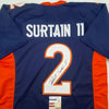 Autographed/Signed Patrick Surtain II Denver Blue Football Jersey JSA COA by Hall of Fame Sports Memorabilia