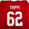 Autographed/Signed Charley Trippi Arizona Red Football Jersey JSA COA by Hall of Fame Sports Memorabilia