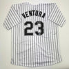 Autographed/Signed Robin Ventura Chicago Pinstripe Baseball Jersey Beckett BAS COA