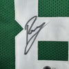 Framed Autographed/Signed Kristaps Porzingis 35x39 Boston Green Basketball Jersey JSA COA