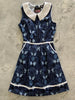 Midnight Collared Dress by Retrolicious