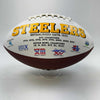 Autographed/Signed George Pickens Pittsburgh Steelers Full Size F/S White Panel Logo Football JSA COA