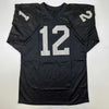 Autographed/Signed Ken Stabler Oakland Black Football Jersey Beckett BAS COA