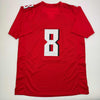 Autographed/Signed Kyle Pitts Atlanta Red Football Jersey Beckett BAS COA