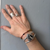 White Buffalo Turquoise Cuff Bracelet | Sterling Silver Teardrop Statement Cuff | Stand Collection by mend metalworks