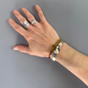 Sterling Silver Stamped Cuff Bracelet | BE STILL Rectangle Cuff | Stand Collection by mend metalworks