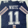 Autographed/Signed Danny White Dallas Dark Blue Football Jersey JSA COA