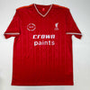 Autographed/Signed Kenny Dalglish Liverpool Red Crown Paints Soccer Jersey Beckett BAS COA