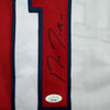 Autographed/Signed Jose Ramirez Cleveland White Baseball Jersey JSA COA