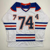 Autographed/Signed Stuart Skinner Edmonton White Hockey Jersey Beckett BAS COA