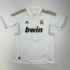 Autographed/Signed Ricardo Kaka Real Madrid White/Gold Retro Soccer Futbol Jersey Beckett BAS COA