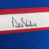 Autographed/Signed Drew Bledsoe New England Blue Football Jersey Beckett BAS COA by Hall of Fame Sports Memorabilia