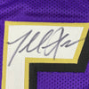 Autographed/Signed Terrell Suggs Baltimore Purple Football Jersey JSA COA