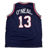 Autographed/Signed Shaquille Shaq O'Neal USA United States Blue Basketball Jersey PSA/DNA COA by Hall of Fame Sports Memorabilia