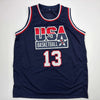 Autographed/Signed Shaquille Shaq O'Neal USA United States Blue Basketball Jersey PSA/DNA COA by Hall of Fame Sports Memorabilia