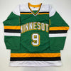Autographed/Signed Mike Modano Minnesota Green Hockey Jersey Beckett BAS COA