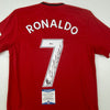 Autographed/Signed Cristiano Ronaldo Manchester United Red Soccer Jersey Beckett BAS COA
