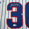 Autographed/Signed Kyle Tucker Chicago Pinstripe Baseball Jersey JSA COA