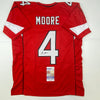Autographed/Signed Rondale Moore Arizona Red Football Jersey JSA COA