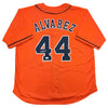 Autographed/Signed Yordan Alvarez Houston Orange Baseball Jersey JSA COA
