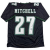 Autographed/Signed Quinyon Mitchell Philadelphia Black Football Jersey JSA COA