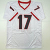 Autographed/Signed Nakobe Dean Georgia White College Football Jersey JSA COA