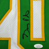 Framed Autographed/Signed Gary Payton 35x39 Seattle White Basketball Jersey JSA COA
