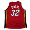 Autographed/Signed Shaquille Shaq O'Neal Miami Red Basketball Jersey PSA/DNA COA by Hall of Fame Sports Memorabilia