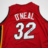 Autographed/Signed Shaquille Shaq O'Neal Miami Red Basketball Jersey PSA/DNA COA by Hall of Fame Sports Memorabilia