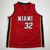 Autographed/Signed Shaquille Shaq O'Neal Miami Red Basketball Jersey PSA/DNA COA by Hall of Fame Sports Memorabilia