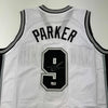 Autographed/Signed Tony Parker San Antonio White Basketball Jersey Beckett BAS COA