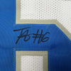 Autographed/Signed Terrion Arnold Detroit White Football Jersey Beckett BAS COA by Hall of Fame Sports Memorabilia