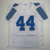 Autographed/Signed Malcolm Rodriguez Detroit White Football Jersey Beckett BAS COA by Hall of Fame Sports Memorabilia