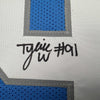 Autographed/Signed Tyleik Williams Detroit Blue Football Jersey Beckett BAS COA by Hall of Fame Sports Memorabilia
