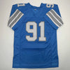 Autographed/Signed Tyleik Williams Detroit Blue Football Jersey Beckett BAS COA by Hall of Fame Sports Memorabilia