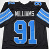 Autographed/Signed Tyleik Williams Detroit Black Football Jersey Beckett BAS COA by Hall of Fame Sports Memorabilia