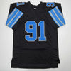 Autographed/Signed Tyleik Williams Detroit Black Football Jersey Beckett BAS COA by Hall of Fame Sports Memorabilia