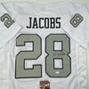 Autographed/Signed Josh Jacobs Las Vegas Oakland Color Rush Football Jersey Beckett BAS COA