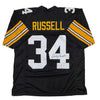 Autographed/Signed Andy Russell Pittsburgh Black Football Jersey Beckett BAS COA by Hall of Fame Sports Memorabilia