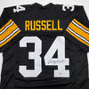 Autographed/Signed Andy Russell Pittsburgh Black Football Jersey Beckett BAS COA by Hall of Fame Sports Memorabilia