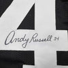 Autographed/Signed Andy Russell Pittsburgh Black Football Jersey Beckett BAS COA by Hall of Fame Sports Memorabilia