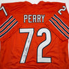 Autographed/Signed William Perry The Refrigerator Chicago Orange Football Jersey Beckett BAS COA by Hall of Fame Sports Memorabilia