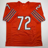 Autographed/Signed William Perry The Refrigerator Chicago Orange Football Jersey Beckett BAS COA by Hall of Fame Sports Memorabilia