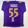 Autographed/Signed Terrell Suggs Baltimore Color Rush Football Jersey JSA COA