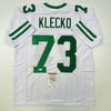 Autographed/Signed Joe Klecko New York White Football Jersey JSA COA