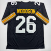 Autographed/Signed Rod Woodson Pittsburgh Black Football Jersey JSA COA