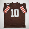 Autographed/Signed Quinshon Judkins Cleveland Football Brown Jersey Beckett BAS COA by Hall of Fame Sports Memorabilia