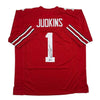 Autographed/Signed Quinshon Judkins Ohio State Red College Football Jersey Beckett BAS COA by Hall of Fame Sports Memorabilia