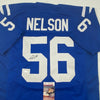 Autographed/Signed Quenton Nelson Indianapolis Blue Football Jersey JSA COA